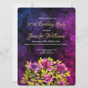 50.º time de invitación de cumpleaños