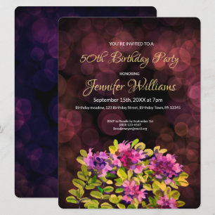 50.º time de invitación de cumpleaños