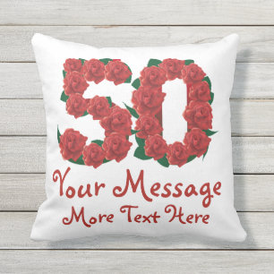 50.a almohada personalizada texto de encargo del