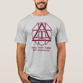50.a camiseta "color de rosa" geométrica del