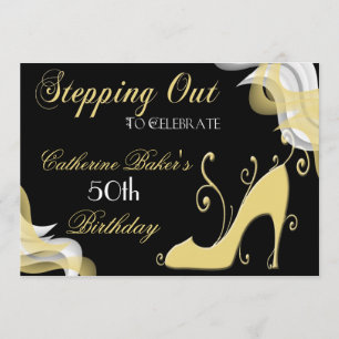 50.a invitación de la fiesta de cumpleaños del