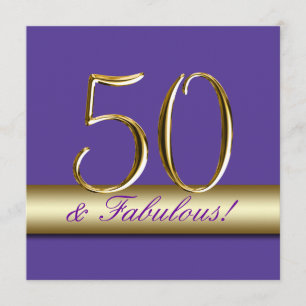 50.a invitación de la fiesta de cumpleaños del oro