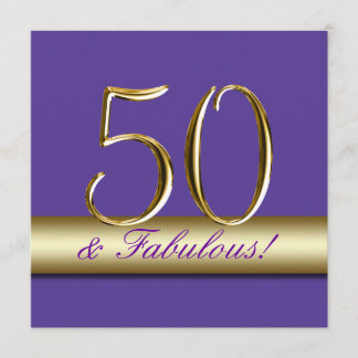 50.a invitación de la fiesta de cumpleaños del oro
