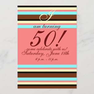 50.a invitación del cumpleaños