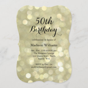 50.a invitación del cumpleaños de las luces