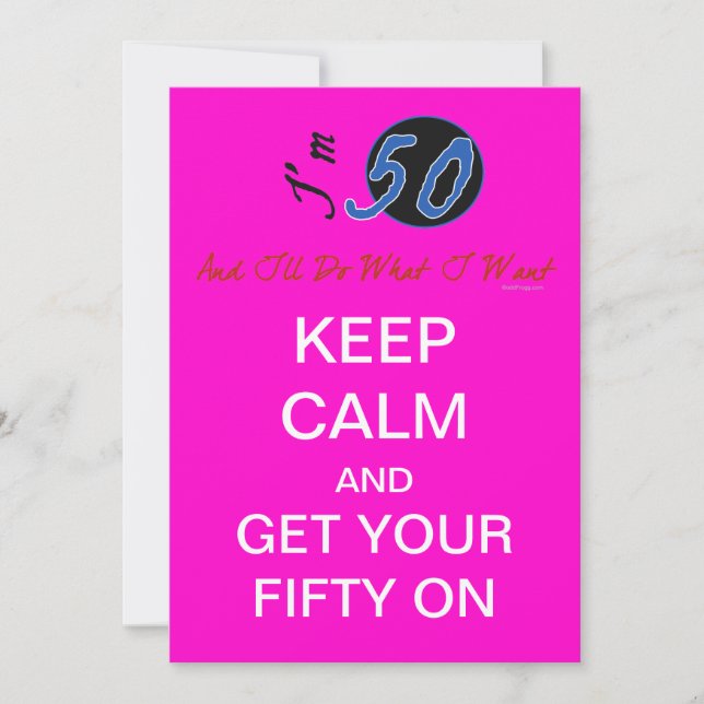 50.a invitación del fiesta del grupo del (Anverso)