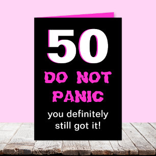 50.a tarjeta de cumpleaños divertida para las