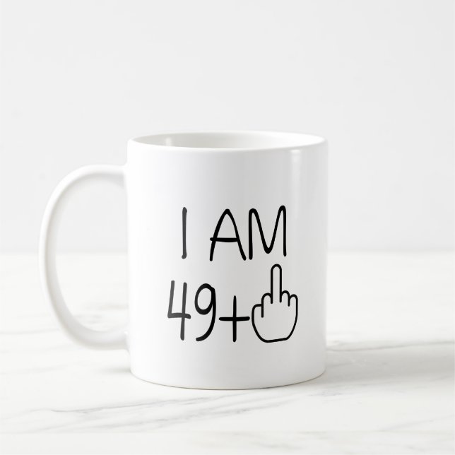 50.a taza de café divertida del cumpleaños (Izquierda)