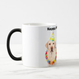 50.a taza divertida feliz del perro del cumpleaños