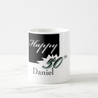 50.a taza feliz del cumpleaños