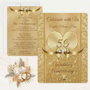 50° Aniversario Boda Renovación promete invitacion