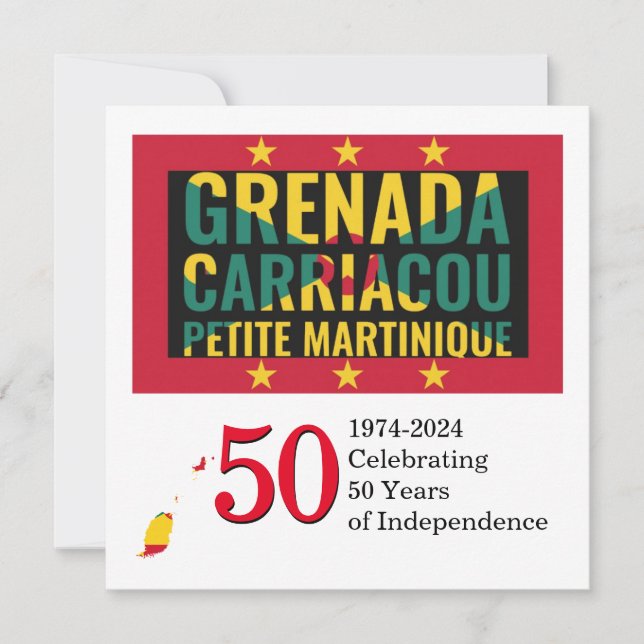 50 Aniversario de la Independencia de GRANADIA 202 (Anverso)