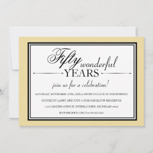 50 Aniversario de la invitación