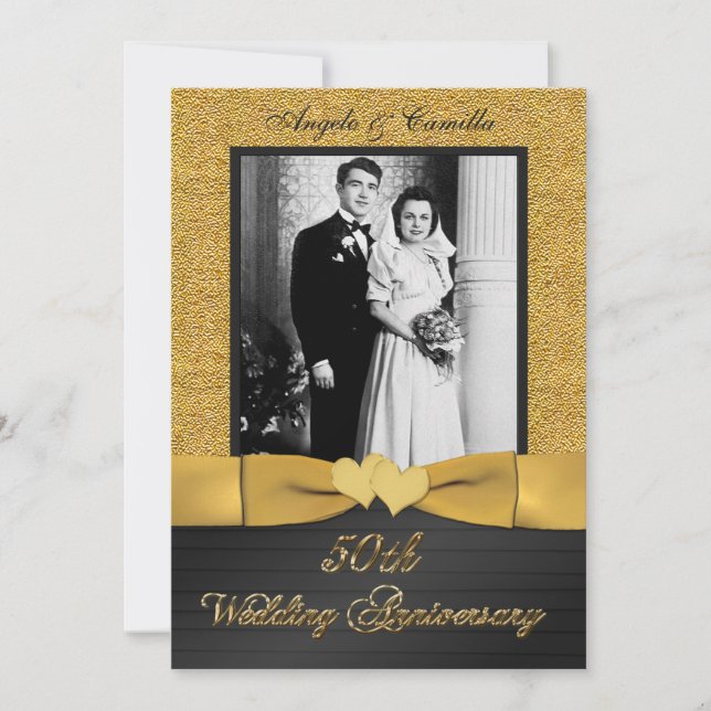 50 Aniversario de la invitación a FOTO 3 (Anverso)