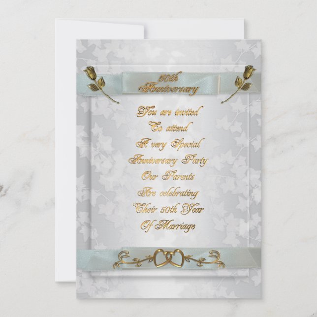 50° Aniversario de la invitación de los padres a r (Anverso)