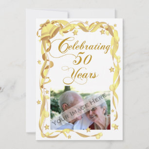 50° Aniversario Fiesta Foto Invitación