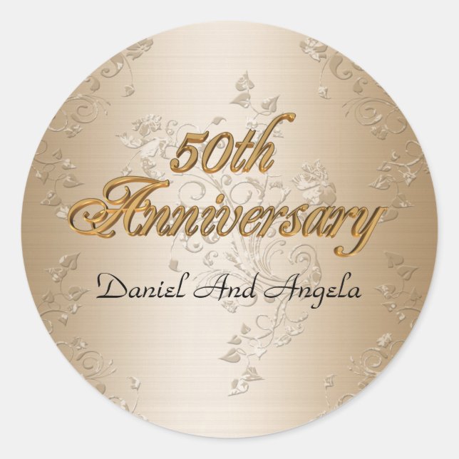 50° Aniversario Pegatina o9r gracias (Anverso)