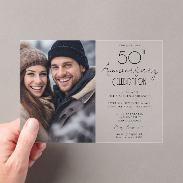 50° Aniversario Una Invitación fotográfica (Insitu (portátil))