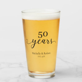 50 años boda aniversario Minimal Elegant