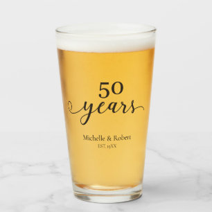 50 años boda aniversario Minimal Elegant