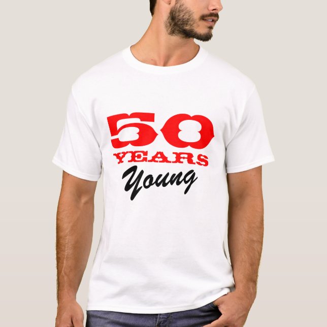 50 años de camiseta joven para el 50.o cumpleaños (Anverso)