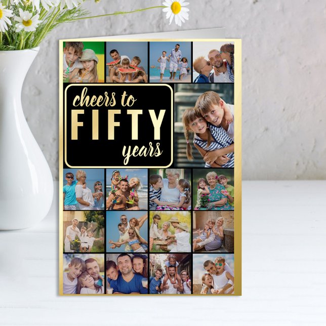 50 años de Collage de fotos vitoreando a 50 años (Subido por el creador)