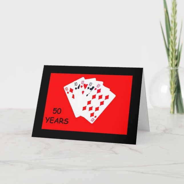 50 Años Es Una Gran Tarjeta De Aniversario (Anverso)