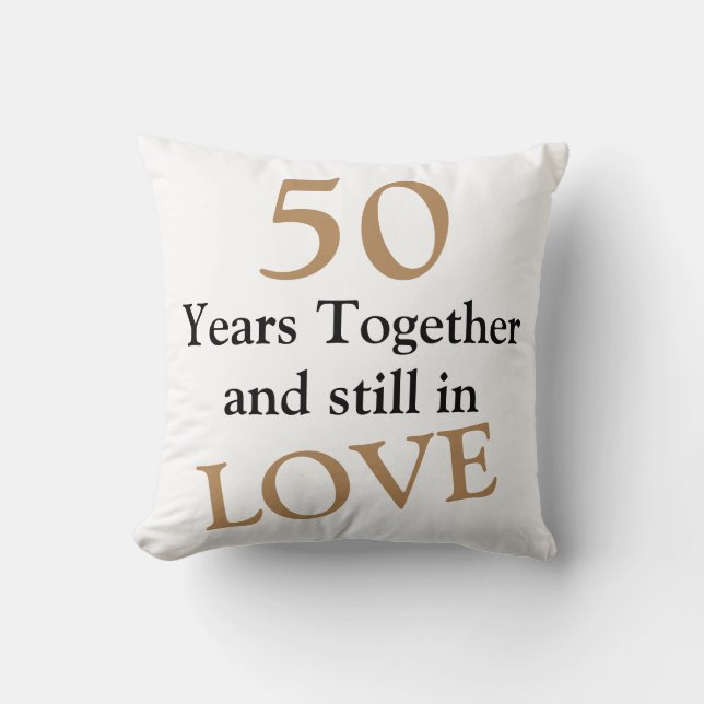 50 años junto de 50.a de boda almohada del (Anverso)