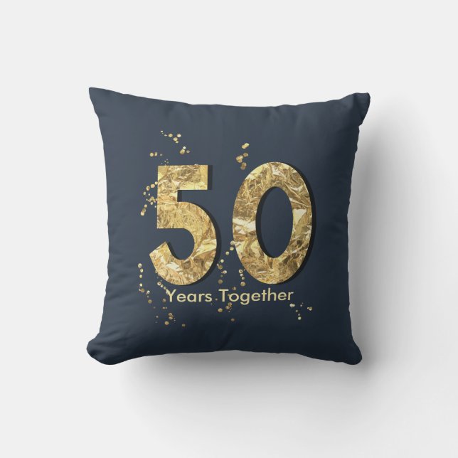 50 años junto de almohada de oro del aniversario (Anverso)
