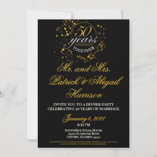50 años juntos Aniversario de bodas de plata