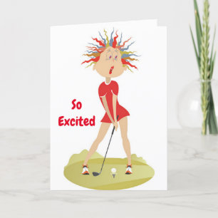 **50° CUMPLEAÑOS HUMOR PARA GOLFER** Tarjeta