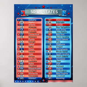 50 Estados Unidos de América - Decoración Gráfica