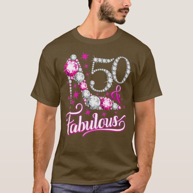 50 Fabulosa camiseta de cumpleaños número 50 para  (Anverso)