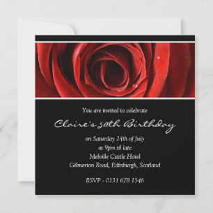 50° Invitación a fiesta de cumpleaños