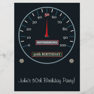 50° Invitación a fiesta de cumpleaños