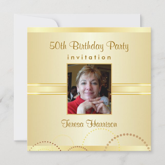 50 invitaciones para fiestas de cumpleaños - Crea  (Anverso)