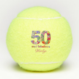 50 modernas y fabulosas pelotas de tenis de cumple