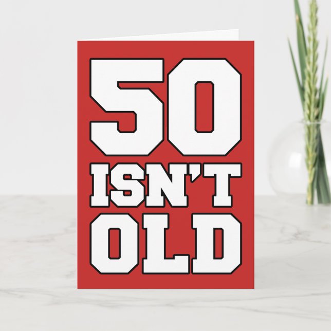 50 no es viejo, pero deprimente tarjeta de felicit (Anverso)
