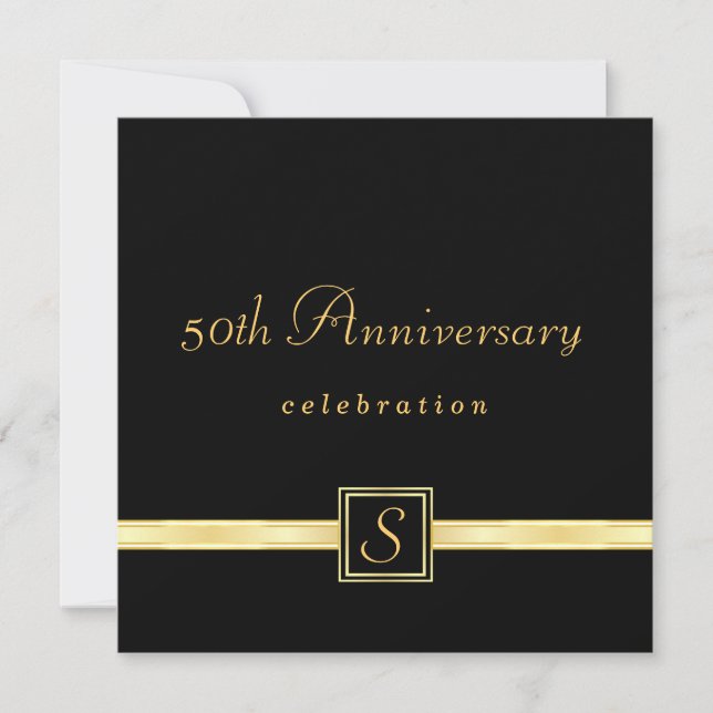 50.o aniversario - invitaciones clásicas del (Anverso)