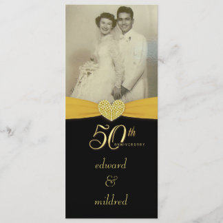 50.o aniversario - invitaciones elegantes de la