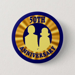 50.o Botón del aniversario de boda
