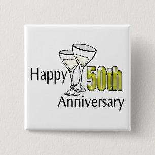 50.o Botón del aniversario de boda