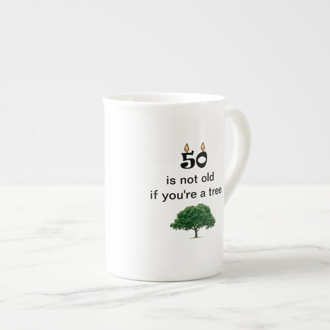 50.o café del cumpleaños o taza divertido del té (Derecha)
