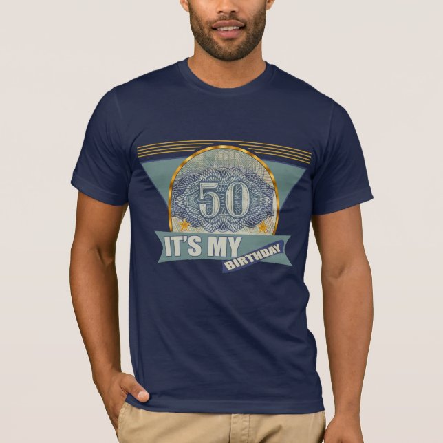 50.o Camiseta de los regalos de cumpleaños (Anverso)