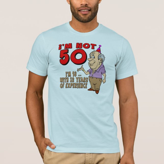50.o Camiseta de los regalos de cumpleaños (Anverso)
