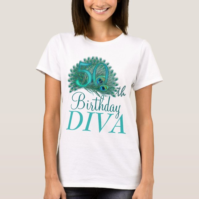 50.o Camisetas de la diva del cumpleaños (Anverso)
