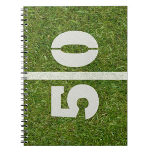 50.o Cuaderno del campo de fútbol del cumpleaños