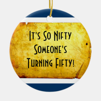 50.o Cumpleaños hábil en el ornamento cincuenta