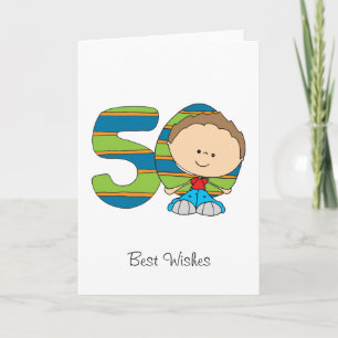 50.o cumpleaños - tarjeta de felicitaciones -