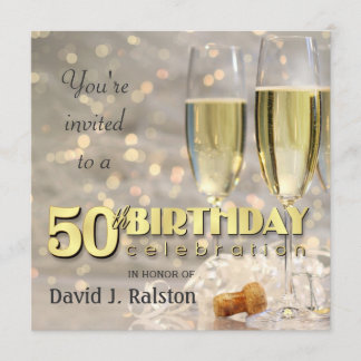 50.o Fiesta de cumpleaños - invitaciones